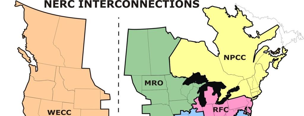 North American Interconnected Grids The ERCOT Region is one of 3 North American grid interconnections.