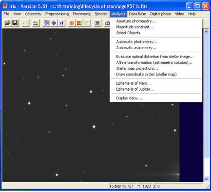 - Faulkes Telescope Project Photometry Settings Make sure that the zoom button is on x1.