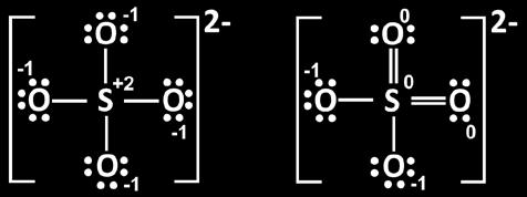 The figure below shows the formal charge of each atom on each molecule: Notice that the all five of the atoms in the structure on the left have nonzero formal charge and sulfur has a very high formal