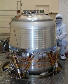 instrument chamber is inside the tank Infrared Telescope Much smaller than an