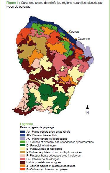 ONF GUYANE RESEARCH : Map of Landscapes Field observations,