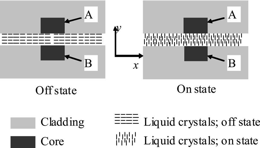 Wang et al. Vol. 23, No. 8/August 26/J. Opt. Soc. Am. A 217 Fig. 2. Full-vector eigenmodes of a waveguide with a parallel-aligned LC covering layer: (a) E of the TE mode, (b) E y of the TE mode, (c) E of the TM mode, (d) E y of the TM mode.