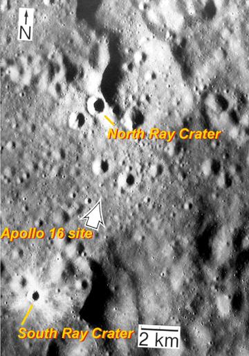 The smaller craters like Cone are dated by measuring the concentrations of isotopes produced by cosmic rays in rocks on the crater rims.