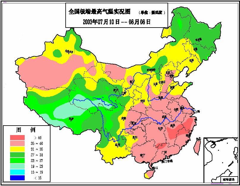 Located at the heat area, Jiangxi also suffered from e