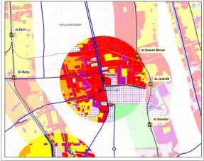 GIS was used to integrate three layers of land use, transportation, and environment data.