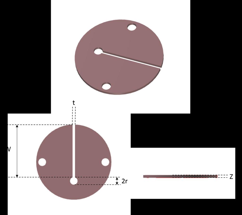 shield and the available loop size. In our case, the resonator had to be placed inside the sample space of the PPMS, the diameter of which is about an inch.