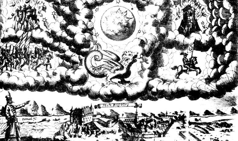 Aurora observed in 1681 in Hungary (Paul