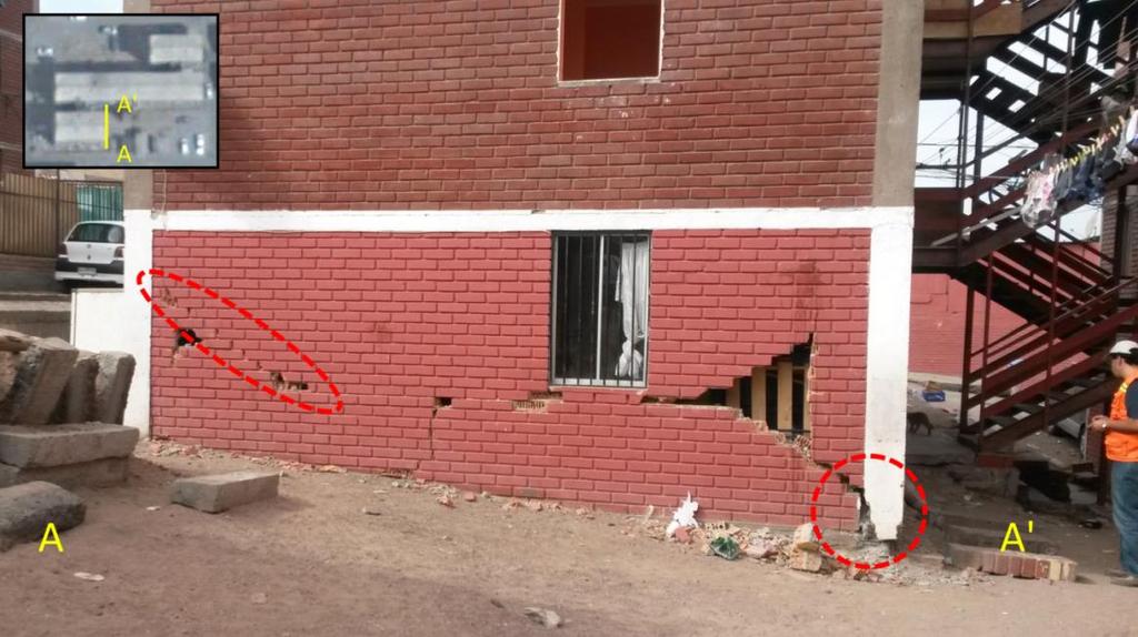 Figure 11. Observed damage in buildings type A in Dunas I. Figure 1.