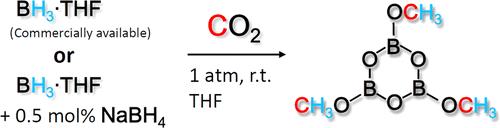 Reaction of Borane THF Adduct with CO 2 Mizuta et al. Organometallics, 2014, 33, pp 6692 6695 DOI: 10.