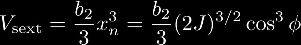 Sextupole Hamiltonian Let s calculate the locations of the nontrivial fixed points Here note that the linear tune Q must