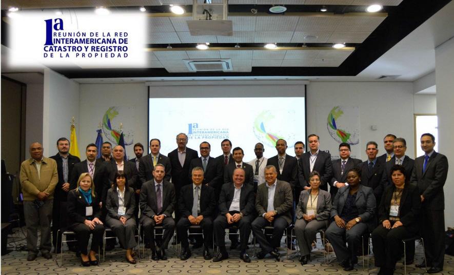 First meeting of the Inter-American Network for Cadastral Records and Property Titles At Bogotá, Colombia on the 2nd and 3rd of December, 2015 (Photograph: OAS) The PAIGH has also participated in the