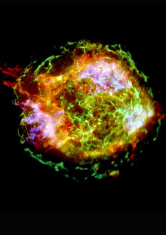 Supernova Shocks Left: X-ray image of the