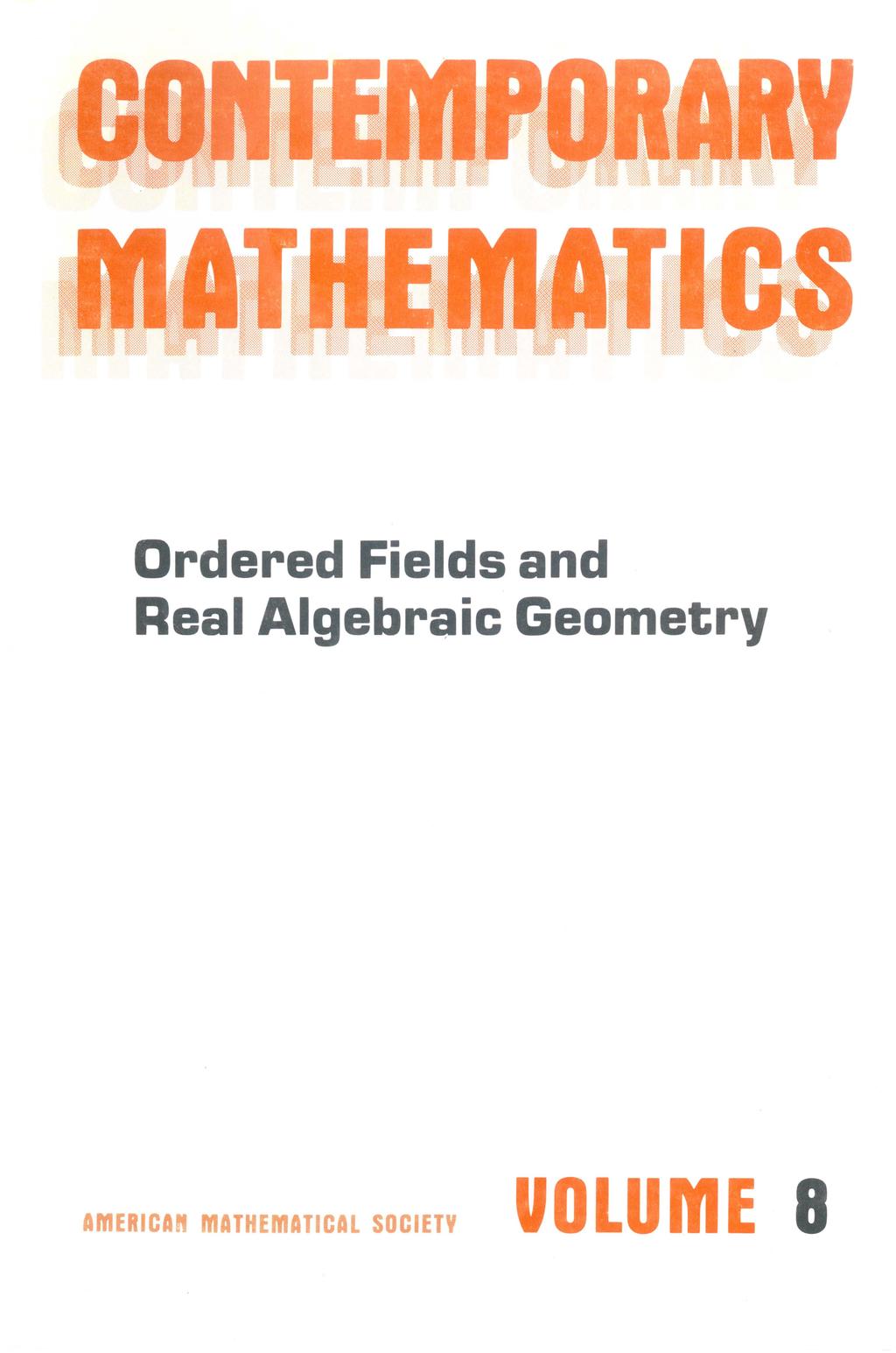 Ordered Fields and Real Algebraic