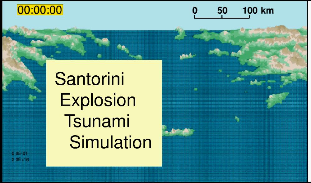 Santorini Tsunami Simulation 3D Courtesy