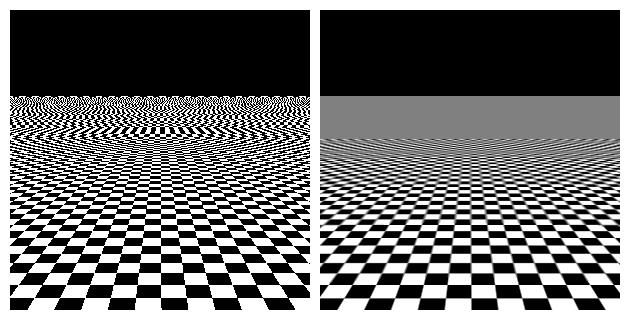 Ispod je slika dimenzije n/2 k itd. Preostali kvadrant se popunjava verzijama slike kod kojih su obe dimenzije smanjene.