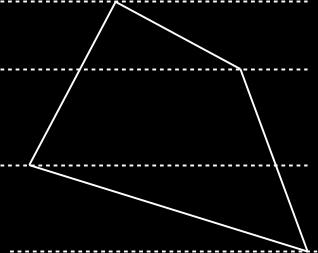 2.4. Popunjavanje poligona 46 D F X E C A B Slika 2.11: Poligon i jedna scan linija Slika 2.