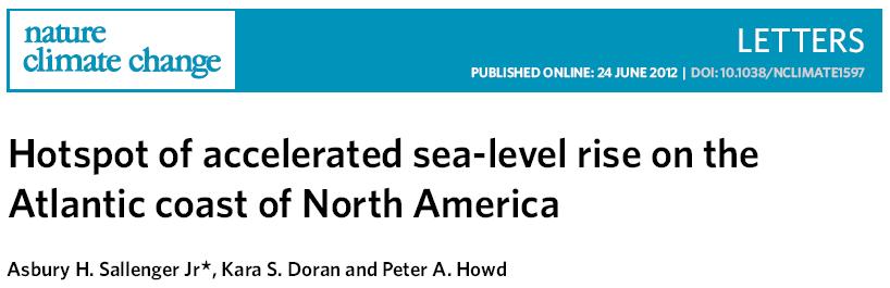 Impact of ocean dynamics on sea level rise: Research triggered by 3 separate studies