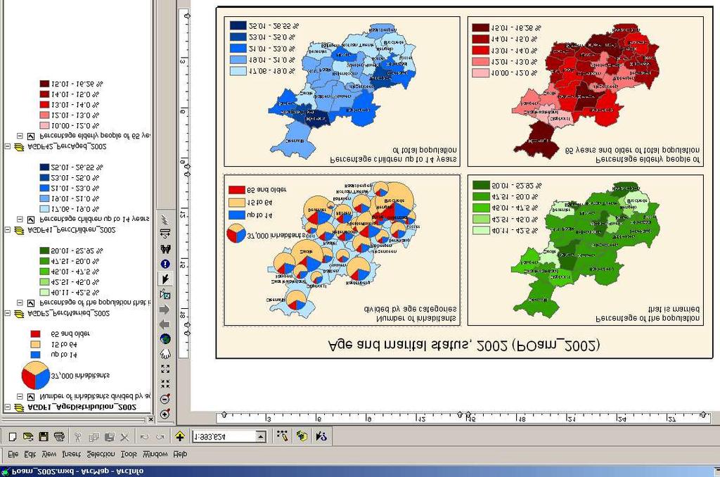 Figure 6. Ready-made ArcGIS Map documents are also included in the Overijssel database. 5.