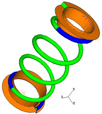 APPLICATION TO THE CASE OF SPRINGS Presented below is an application of the fatigue criterion described above to a lightweight version of a coil spring.