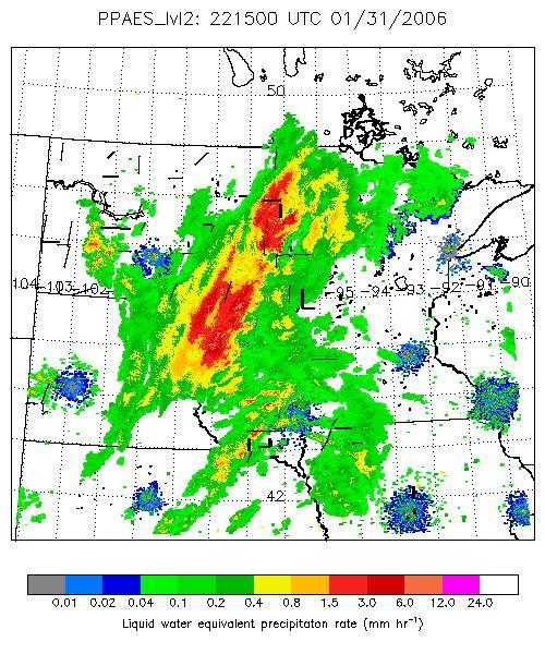 PPAES Development Radar Software complete. Continual improvements. Real time products Perl scripts. Inst. precipitation rate.