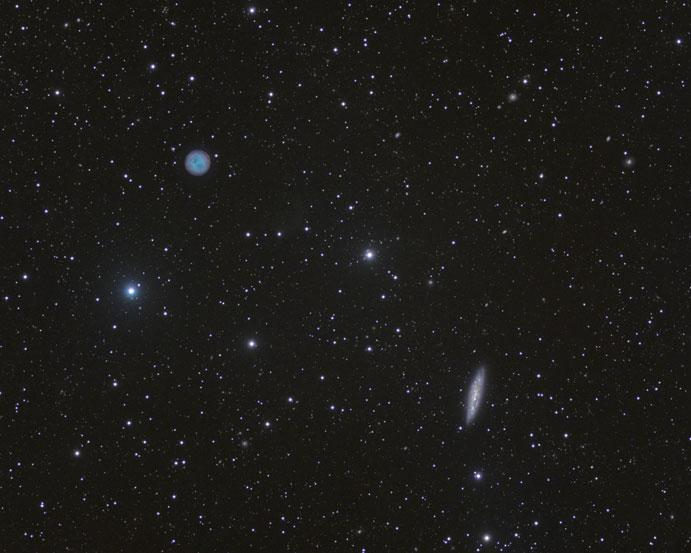 124 2 The Messier Objects M97 (NGC 3587) Planetary 11 h 14.8 m, Ursa Major April 4 nebula +55 01 2,000 light years 3.8 9.