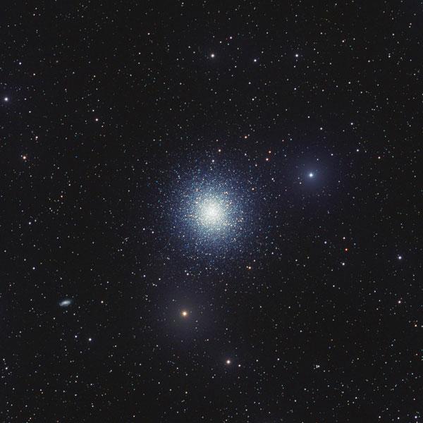 The Messier Objects 23 M13 (NGC 6205) Hercules Globular cluster 16 h 41.7 m, +36 28 June 26 25,000 light years 10 14 billion years 20 5.8 This is nicknamed the Hercules Cluster.