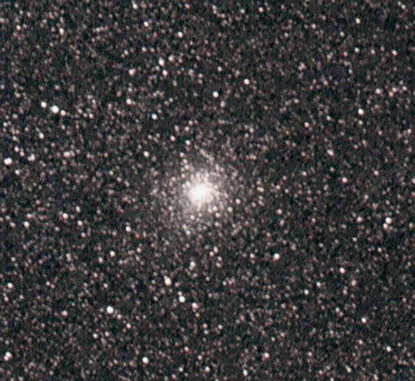 The Messier Objects 41 Fig. 2.28 Photo of M28; 8 4 min exposures with Canon 40D camera, ISO 800, Celestron 14 telescope with Hyperstar lens corrector. North is up and east is to the left.
