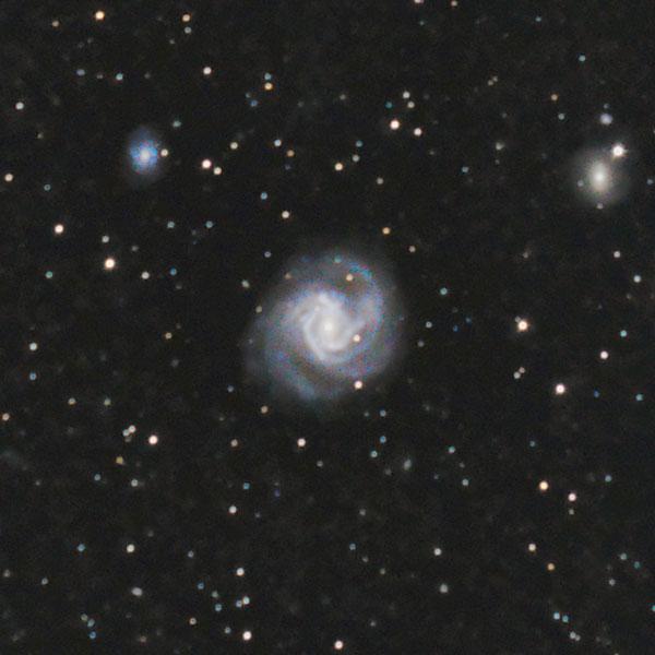 The Messier Objects 81 Fig. 2.61 Photo of M61; 10 5 min exposures with Canon 40D camera, ISO 800, Celestron 14 telescope with Hyperstar lens corrector. North is up and east is to the left.