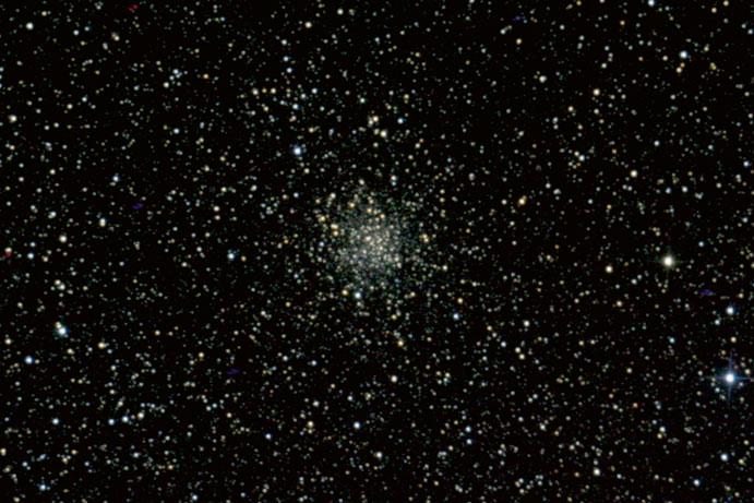 92 2 The Messier Objects M71 (NGC 6838) Sagitta Globular cluster 19 h 53.8 m, +18 47 August 14 13,000 light years 10 14 billion years 7.2 8.4 This is the eighth closest globular cluster to us.