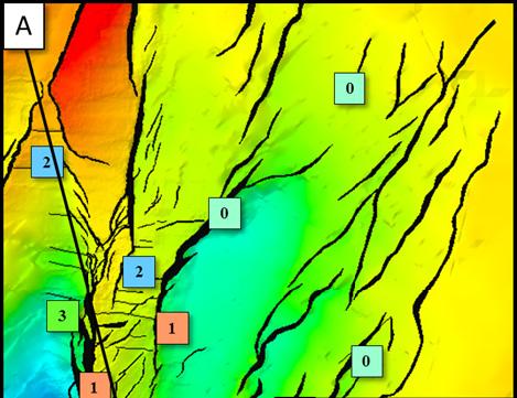 Late Triassic to Early Cretaceous extension (Rift III) Isochore maps indicate that NE-SW trending faults created accommodation space (subtle) from the Late Triassic onwards, documenting mild