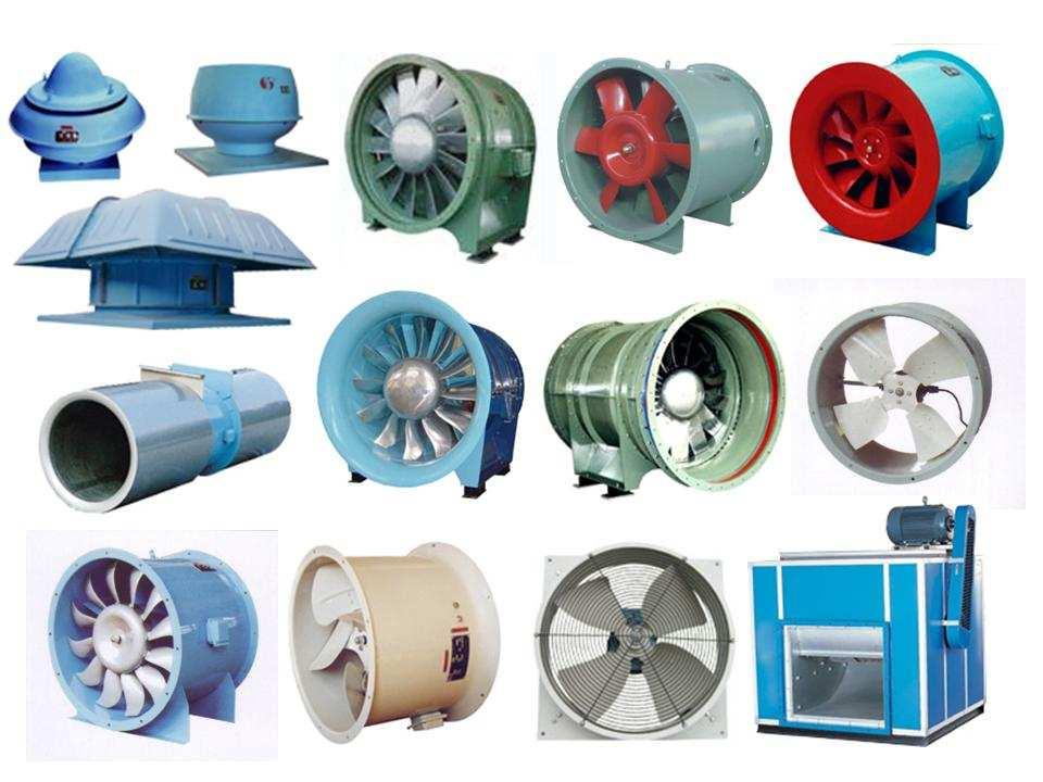 Types of fans According to using residential fans ducted fans jet fans roof fans smoke-ventilating fans hot-gas fans corrosion-resistant fans etc.