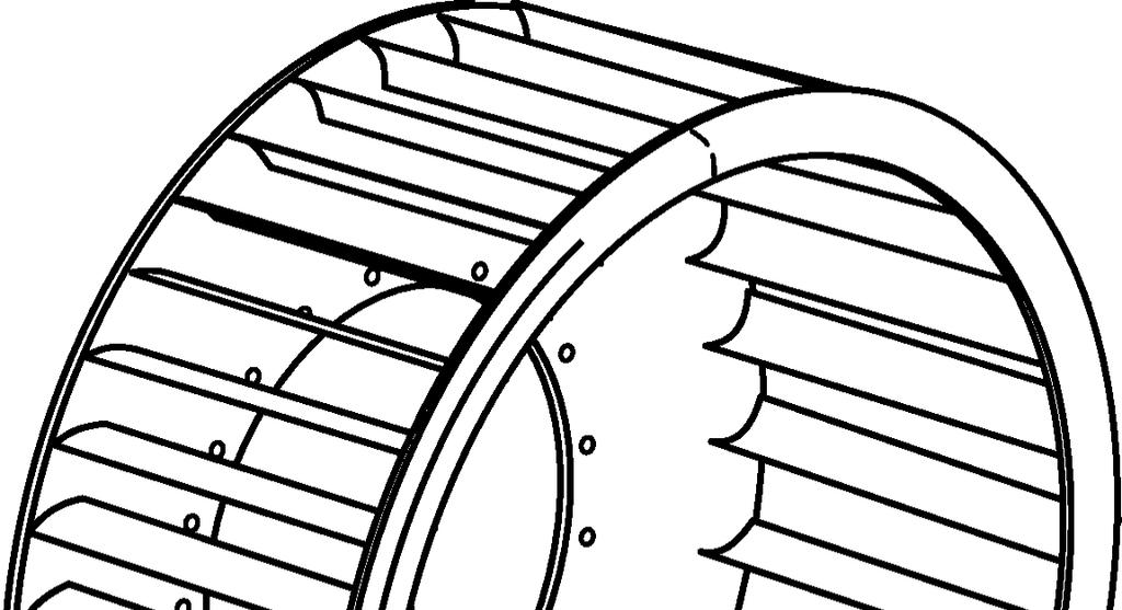 Centrifugal fans impeller design a) forward-curved blades b)
