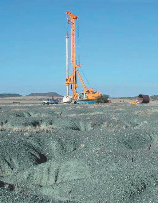 depth 140 m Rotary drilling rig BG 36 RC for the sampling of deep Kimberlites in Saskatoon,