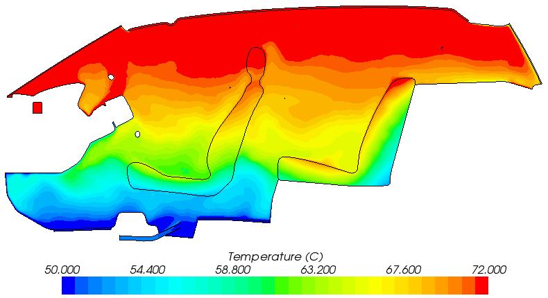 Modelling Maximum A/C Pulldown The thermal solar load soak was simulated to obtain realistic initial conditions The simulation was run until an average interior