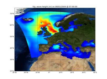 ahead UK 4km wave model; 4 times daily to 2 days ahead