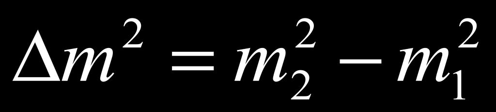 math on the white board Neutrino Oscillations ν f =!
