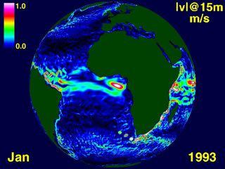 Introduction to Oceanography Lecture 18, Current 2 Surface Ocean Currents. Video by Chris Henze, NASA Ames, Public Domain Midterm 2: Nov.