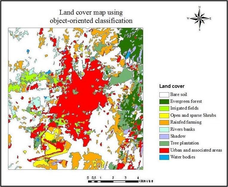 Geo-Environment and Landscape Evolution III 239 Figure 3: Land cover map using the object-oriented classification method. tables 2 and 3 shown below.