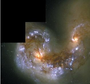 on, spiral galaxies show their nice pinwheel shape, but when viewed edge-on, spiral galaxies look like fried eggs viewed from the side.