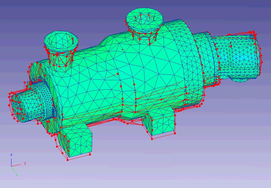 Figure 9: MAX matrix obtained with ABAQUS FE model consisting of 4-node- tetrahedron elements before updating procedure.