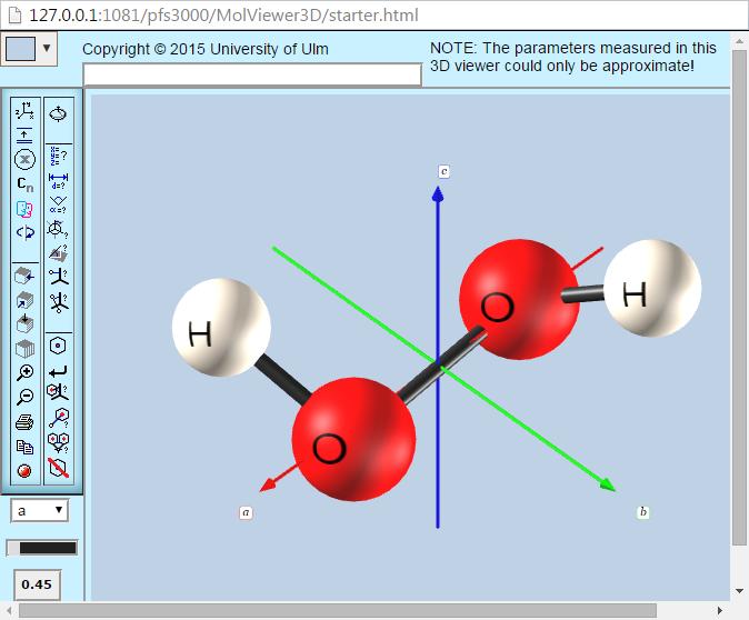 3D Molecule Viewer of MOGADOC (JavaScript) Movement of the Molecule Rotation of the molecule: Use left mouse button to drag.