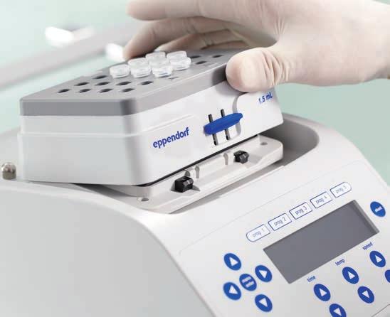 Eppendorf Temperature Control and Mixing Instruments 5 Flexibility for Your Vessels Eppendorf SmartBlock Using different vessel sizes within your lab workflow? Flexibility has never been this easy.