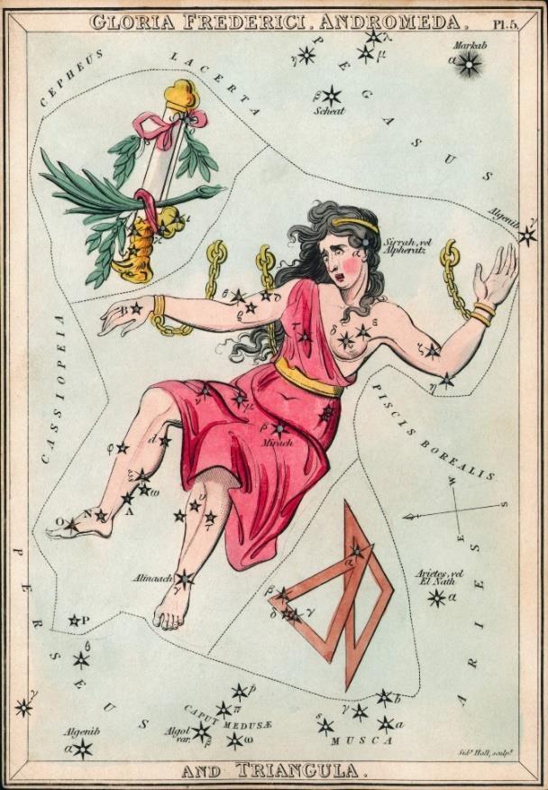 This is one of the cards of a boxed set of 32 cards called Urania s mirror. Urania is the Muse of Astronomy. The cards were produced by the Reverend Richard Rouse Bloxham of Rugby in 1825.