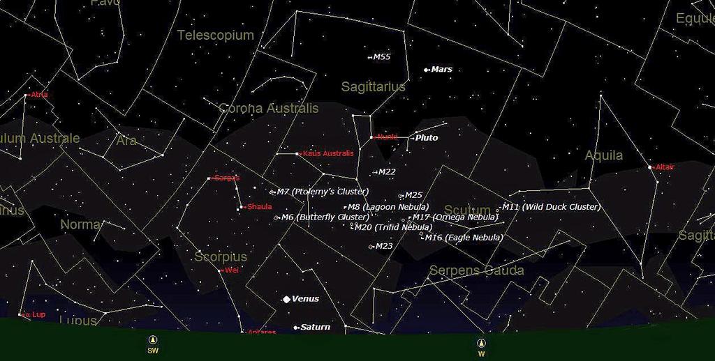 The star chart below shows the sky in the North over Sydney at 22:00 on November 30 th 2016. You can see Perseus in the bottom right of this chart.