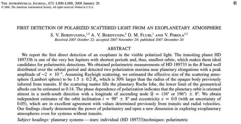 A first detection of exoplanet polarization?