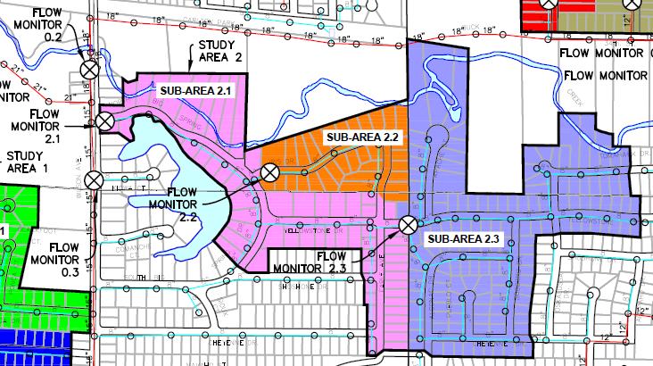Sanitary Sewer Flow Monitoring Study City of Grandville Study Area 2 Study Area 2 showed the least amount of infiltration and inflow for all of the study areas.