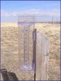 Accumulation Gauges Collection cross section of known area Collect precipitation