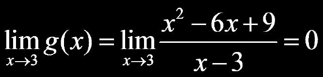 Limits Graphically From the graphical approach it is obvious that is a line, and as x approaches 3 the value of function will be equal to zero.