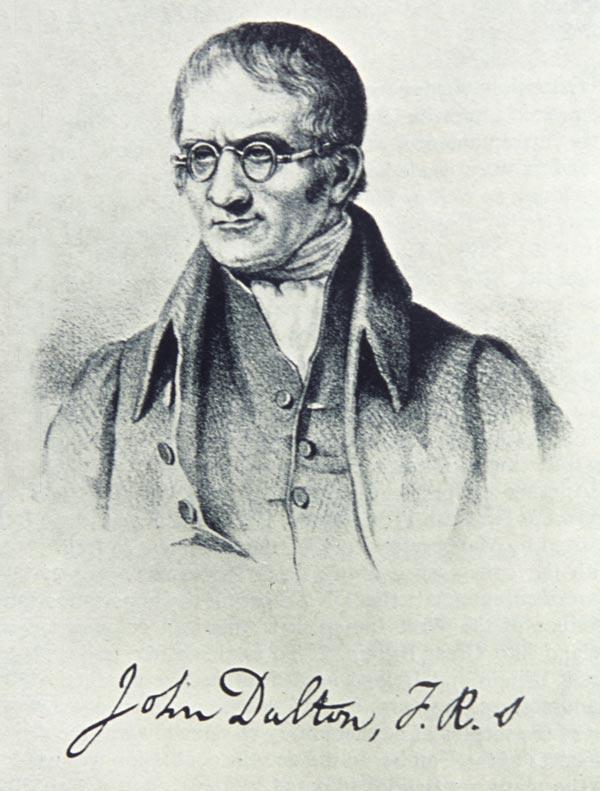 1.1 Centuries of Discovery 1.1.2 Dalton Atom In 1808, John Dalton (English school teacher) published that the elements could be classified according to integral values of atomic mass.