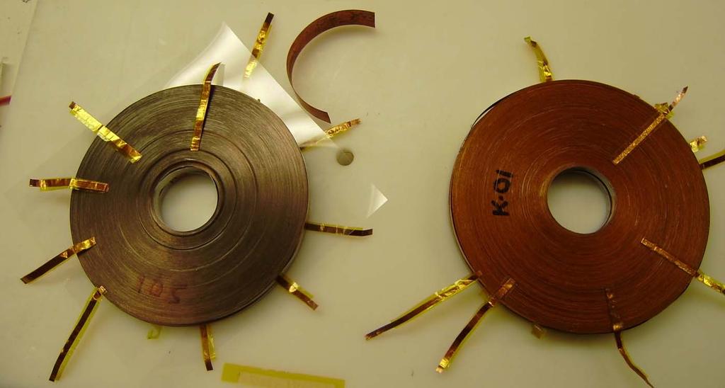 Five out of twelve coils have been wound Current Status of the BNL/PBL HTS Solenoid SBIR #2 (b) Two coils have stainless steel insulation and three kapton insulation A solenoid made with four coils